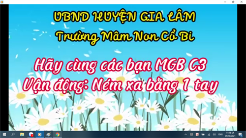 Cùng các bé lớp MGB C3 vận động nhé!